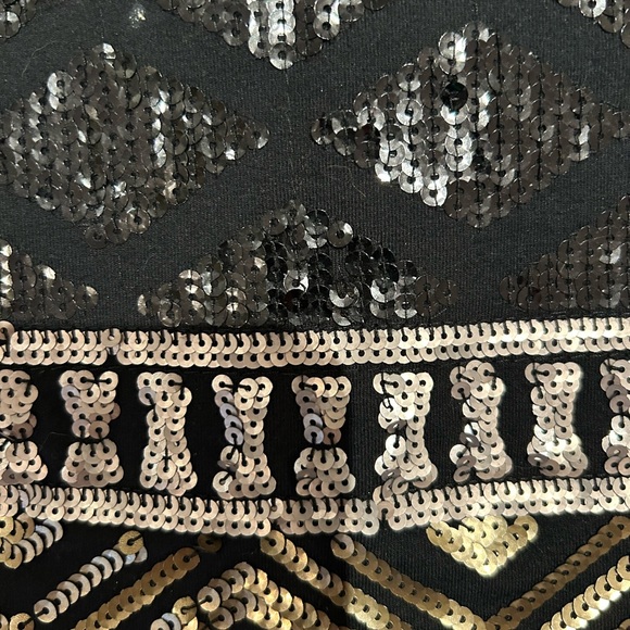 Express, sequins mini skirt, small, black - Picture 4 of 4